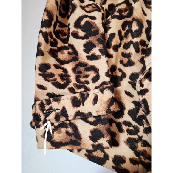 Mod Modele Leopard Print Pea Coat | Women's Size Small - Picture 10 of 10